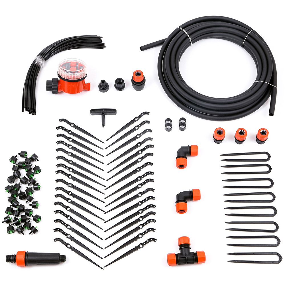 Комплект для капельного полива "жук" от водопровода с таймером "парниковый" (2)