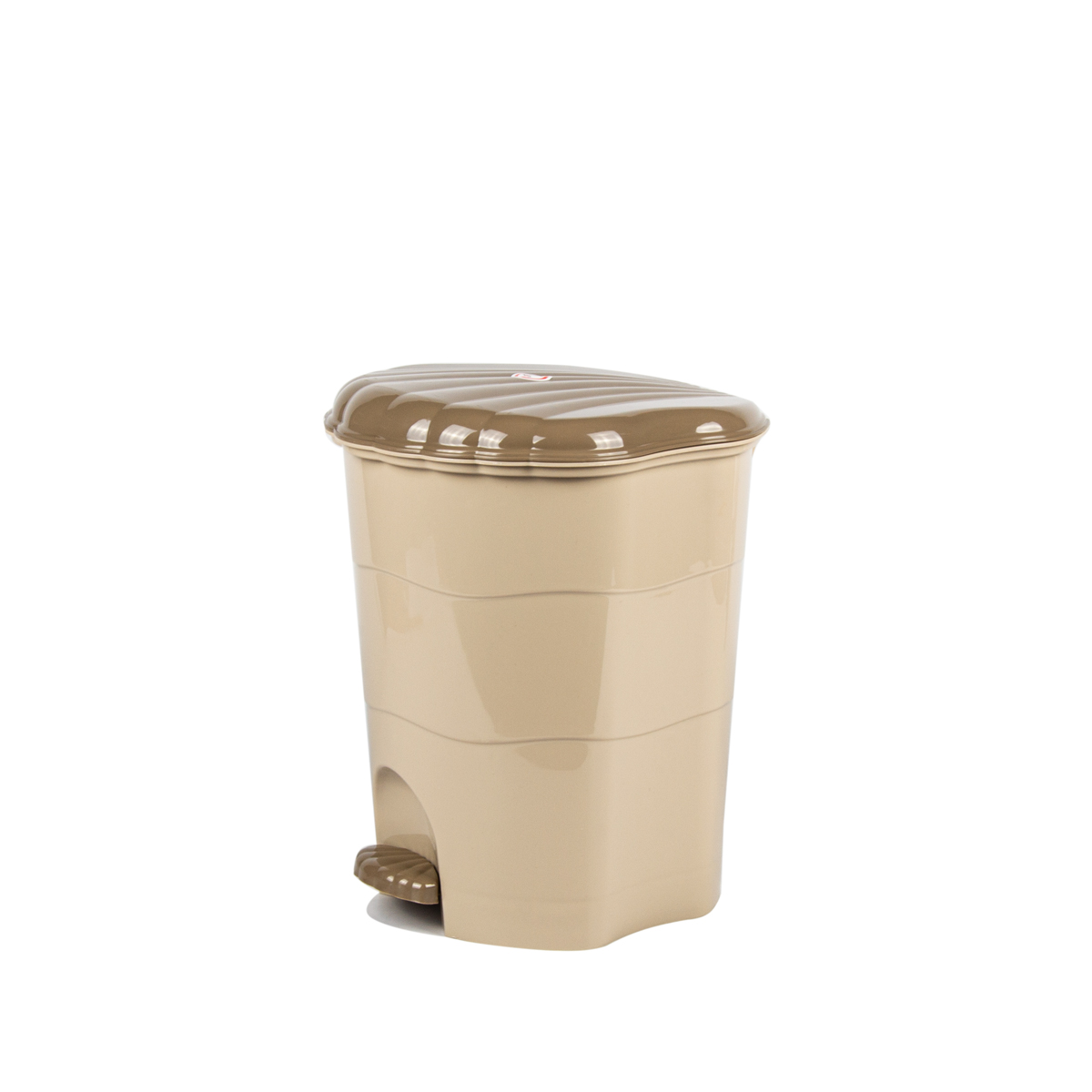 Ведро для мусора 11 л с педалью (латте/капучино) (1/2) "виолет"