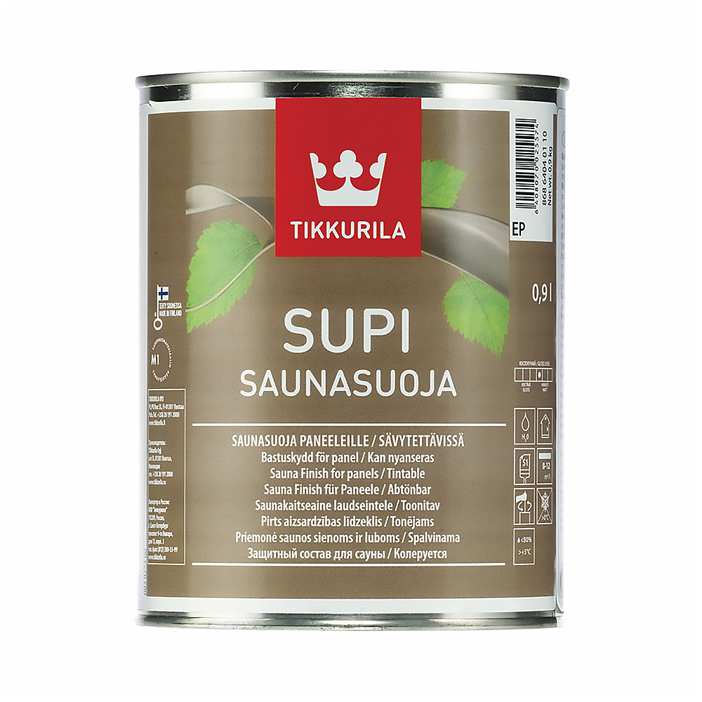 Супи саунасуоя  0,9 л  (1/3)  защитный состав для саун "тиккурила"