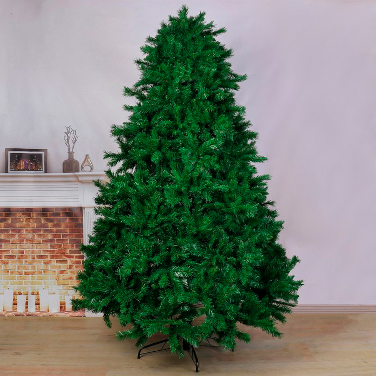 Ель декор. "сибирская" 210 см, 1750 веток (зеленая) "зимнее волшебство" 185415