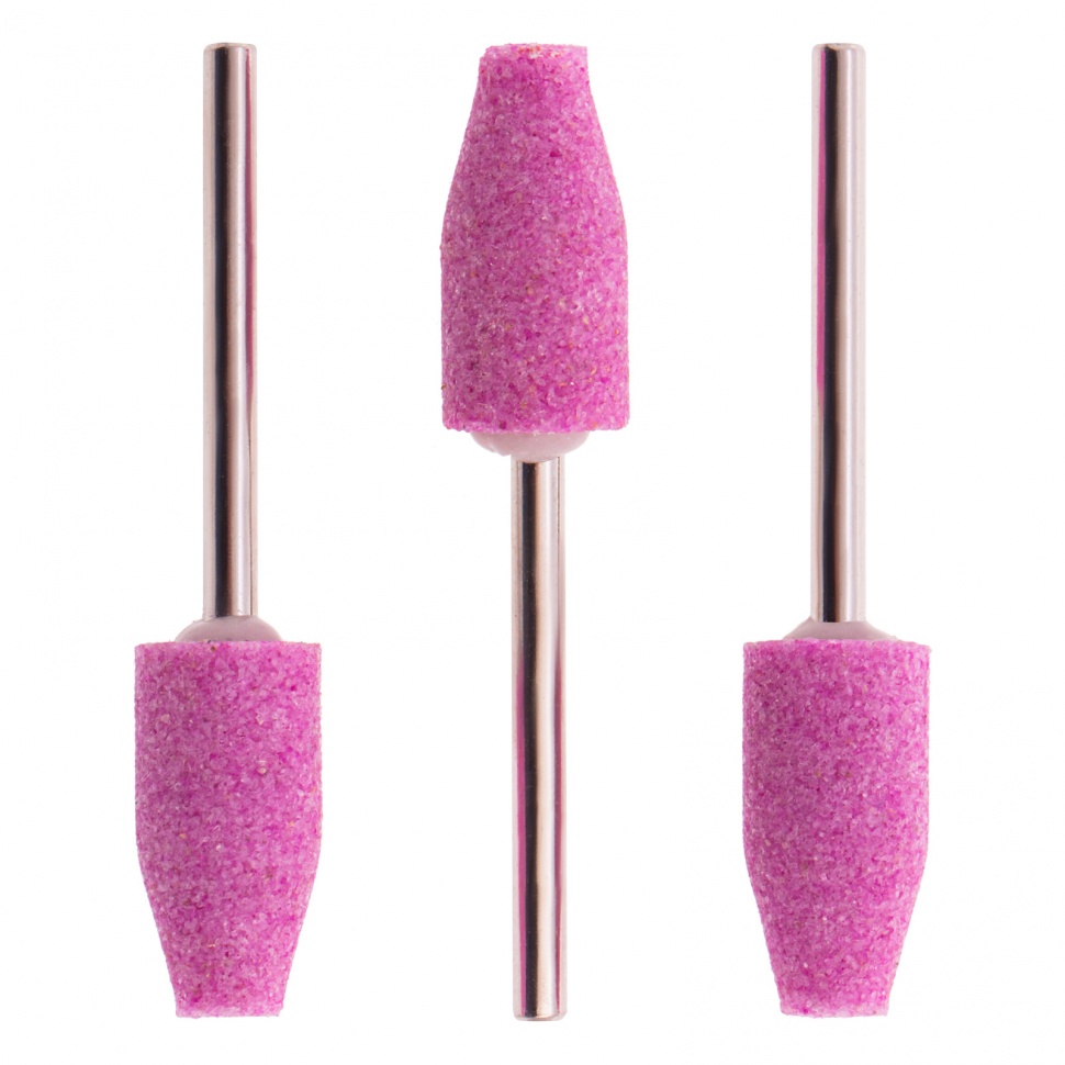 Шарошка абразивная, конус удлиненный, 10 x 19 x 3 мм, F80.3 шт Matrix (76002)