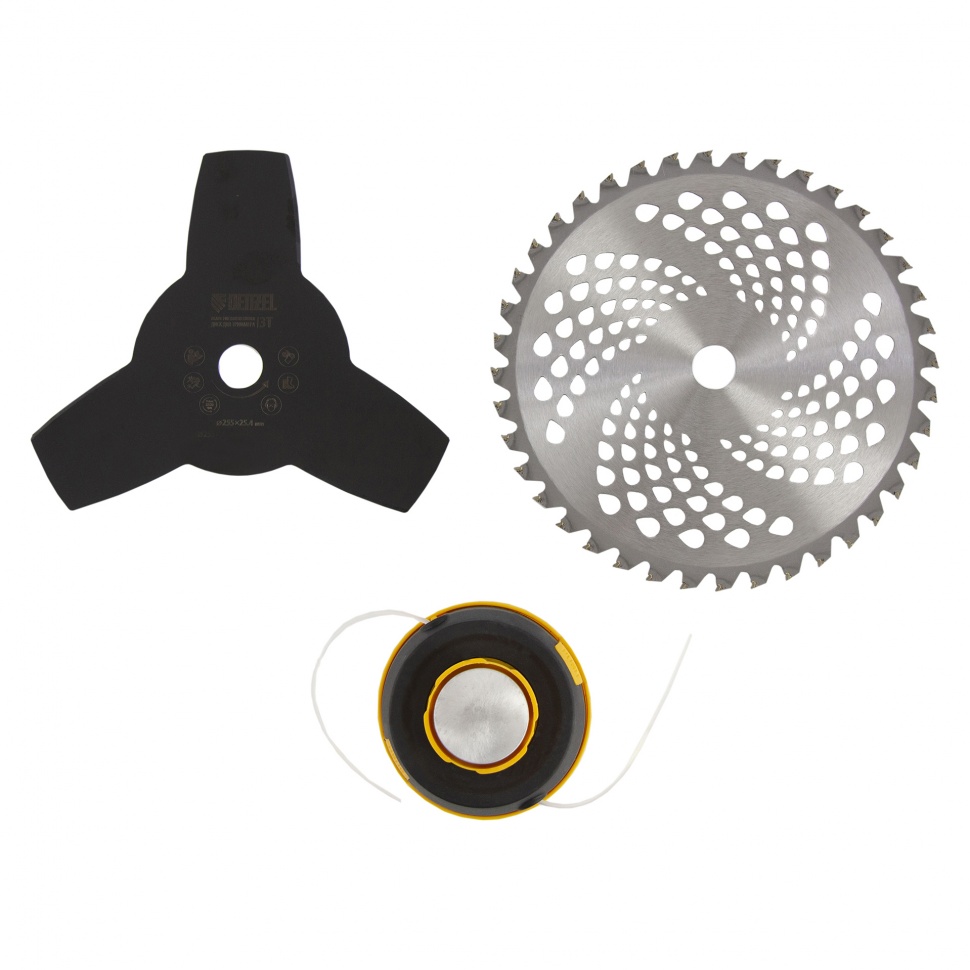 Триммер бензиновый DTL-37-4T, 4-тактный, 37 см3, неразъемная штанга, состоит из 2 частей Denzel (96267)