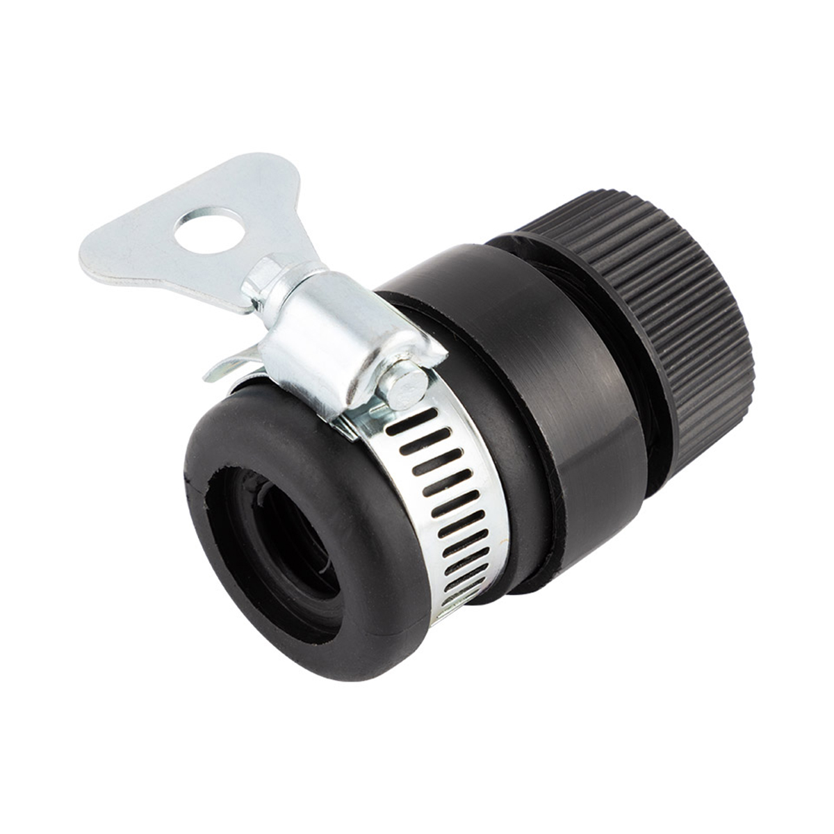 Соединитель для шлангов 1/2" с системой быстрой фиксации и хомутом (1/50/100) "park" hl025