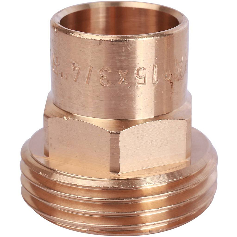 Американка (сгон) 15x3/4" НР самоуплотняющаяся под пайку бронзовая SANHA 143411534