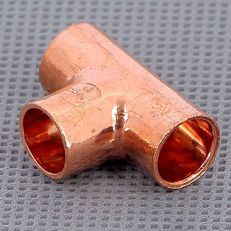 Тройник равнопроходной VIEGA под пайку 10 мм медный