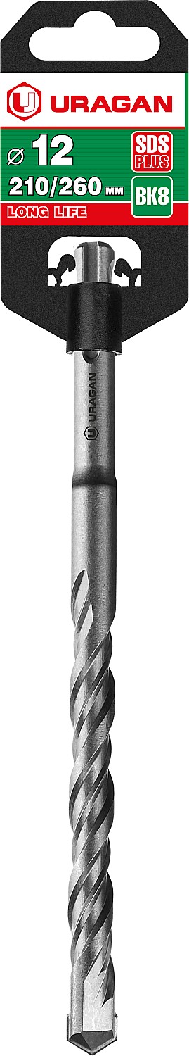 URAGAN 12 х 260 мм, SDS-plus бур (29311-260-12)