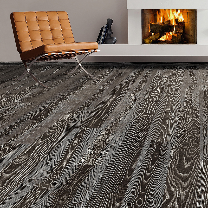 Паркетная доска Haro Series 4000 (5G) 530945 Термоясень Фэнси брашированный однополосный 4V2200 x 173 x 13.5мм