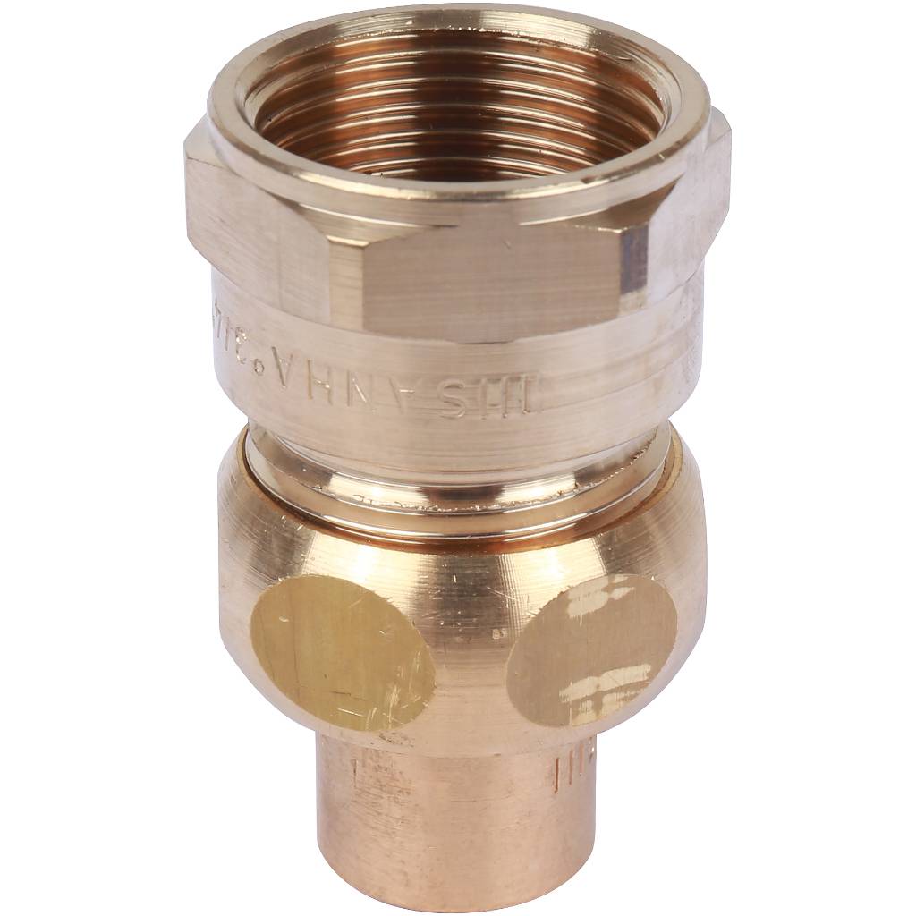 Американка (сгон) 15x3/4" ВР самоуплотняющаяся под пайку SANHA бронзовый 143401534