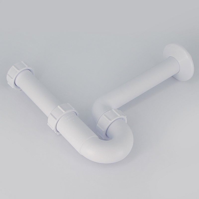 Сифон McALPINE трубный 1 1/4" х 32 мм без вып. с отв. трубой 32 мм и отражателем, выход 32 мм