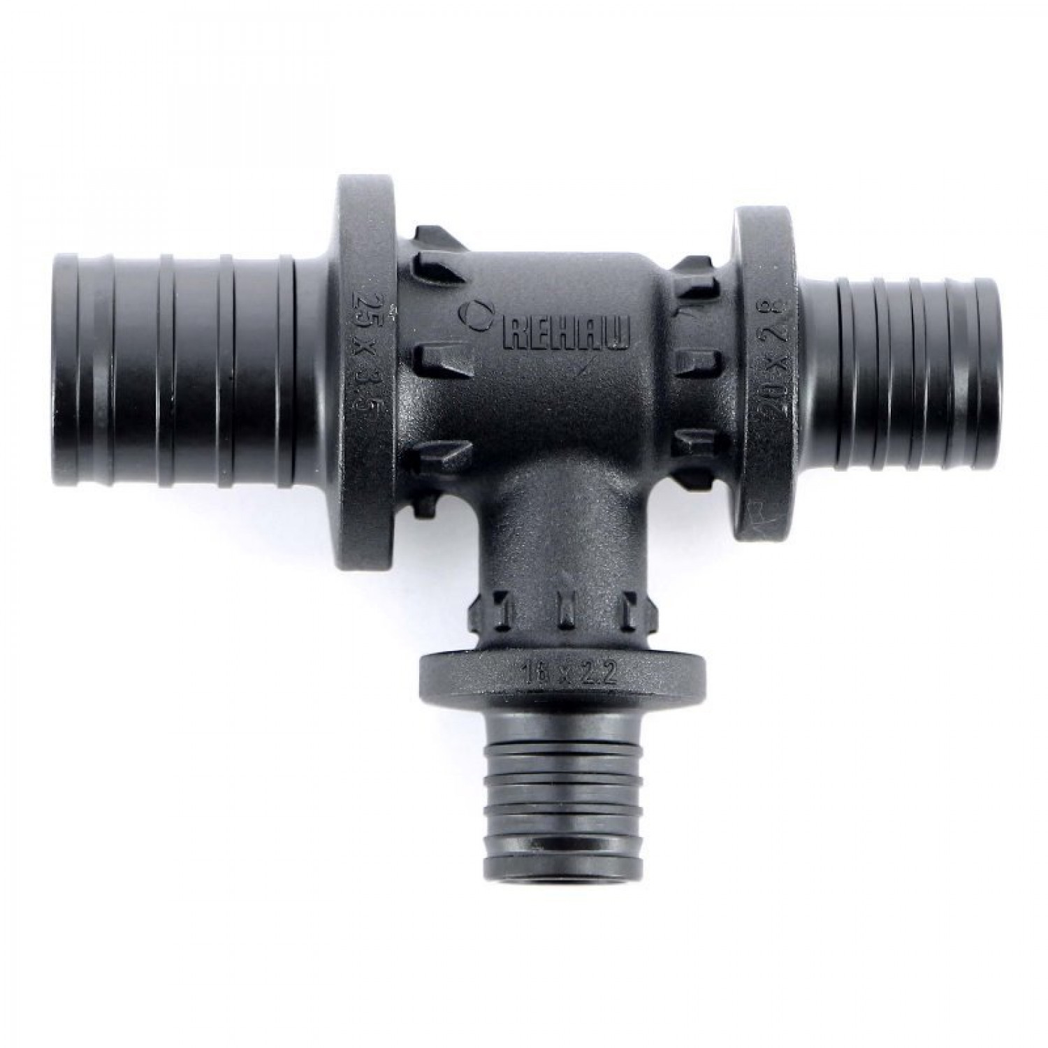 Тройник редукция 25 x 16 x 20 REHAU RAUTITAN PX пластик