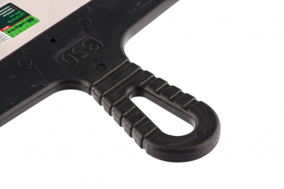 Шпатель из нержавеющей стали, 350 мм, зуб 8 х 8 мм, пластмассовая ручка Сибртех (85477)