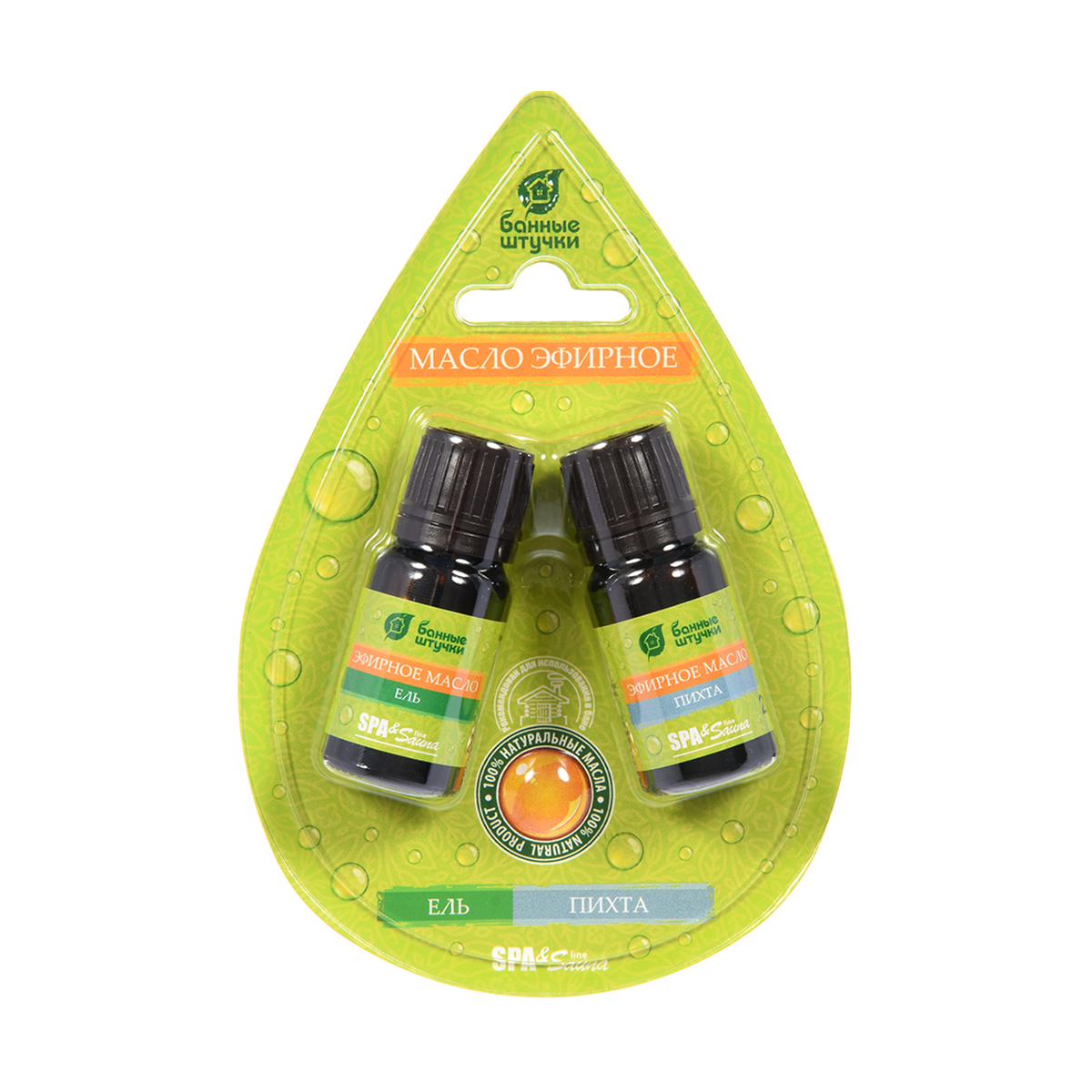 Масла эфирные "ель и пихта" набор 2 шт. (1/20) "банные штучки" 32287