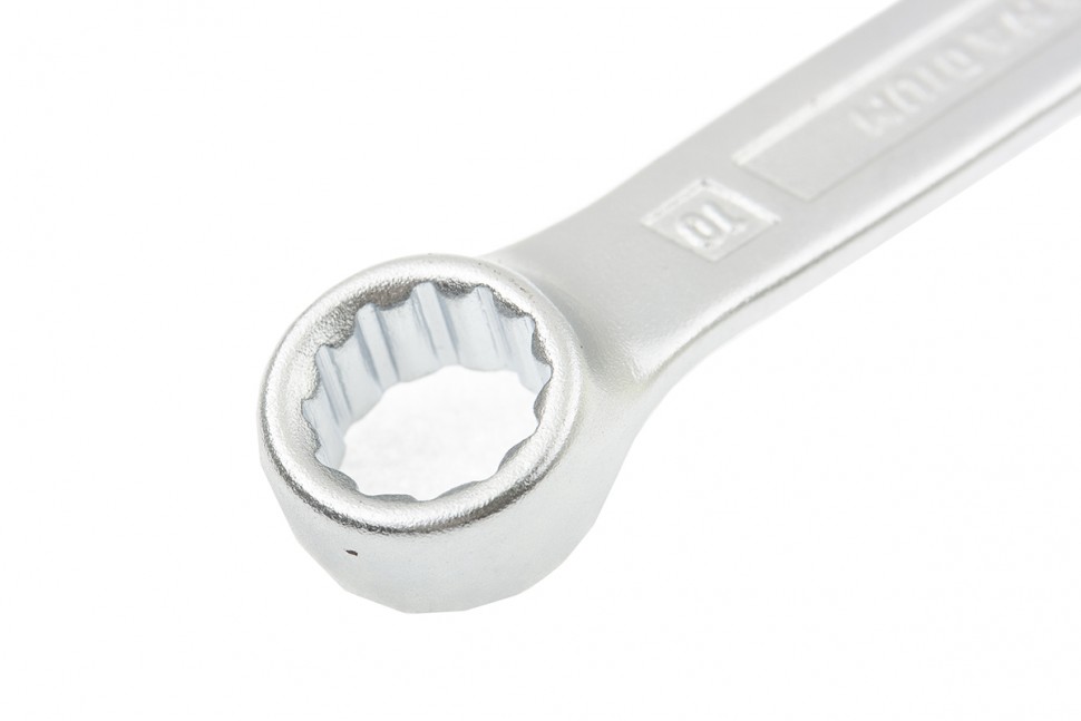 Ключ комбинированный 10 мм, CrV, холодный штамп Gross (15129)