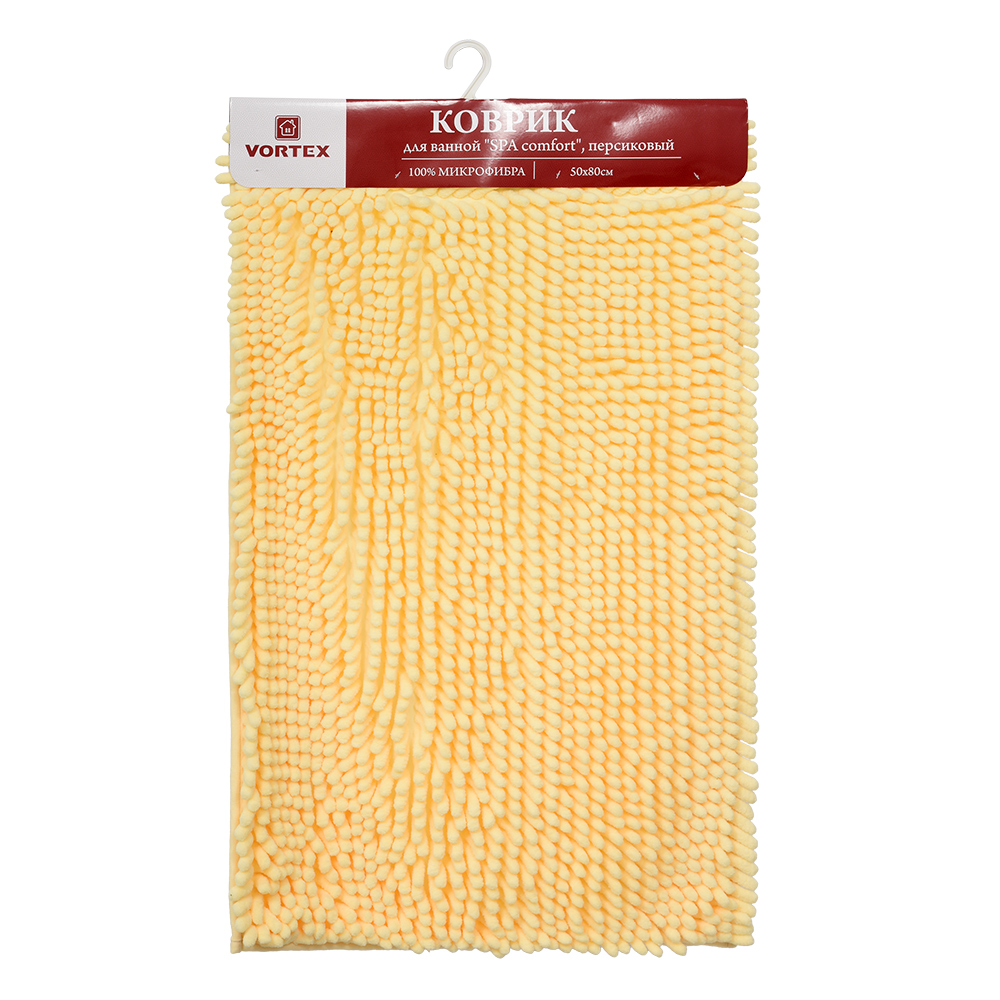 Коврик для ванной "spa comfort" 50*80 см (персиковый) (1/10) "vortex" 24138