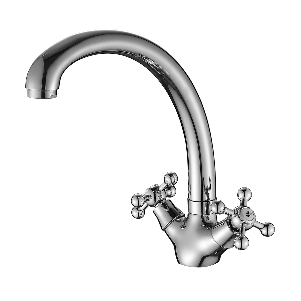 Смеситель для кухни  dr54029 двухвентильный, поворотн. излив (1/12) "decoroom"