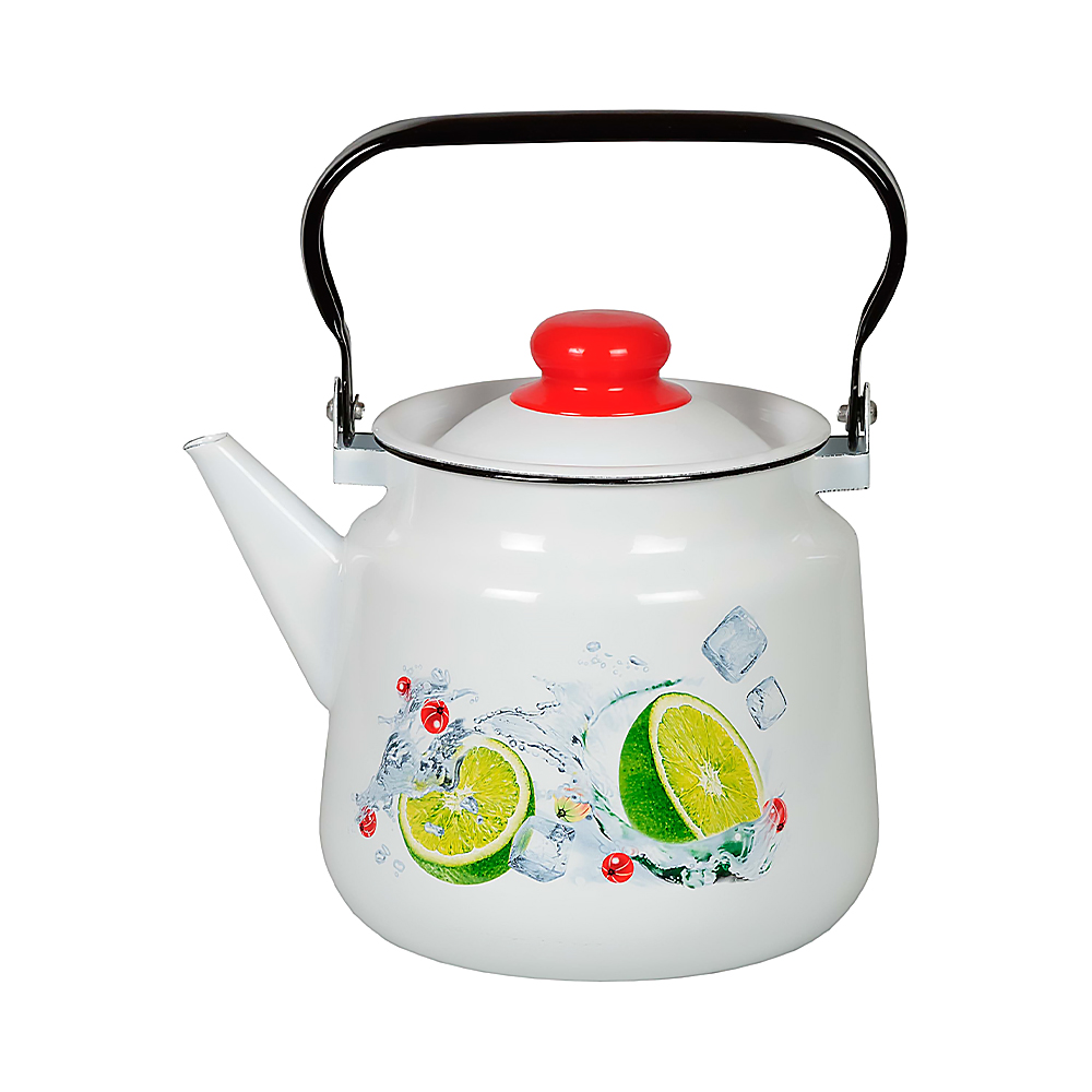 Чайник эмалиров. декор. 3,5 л (1/4) "стальэмаль"  1с26с