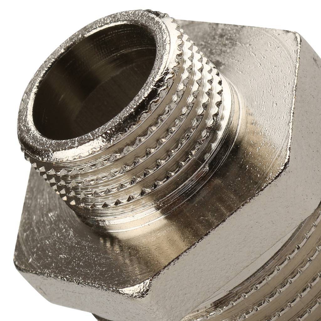 Ниппель резьбовой НР 1" x 3/4" никель TIEMME