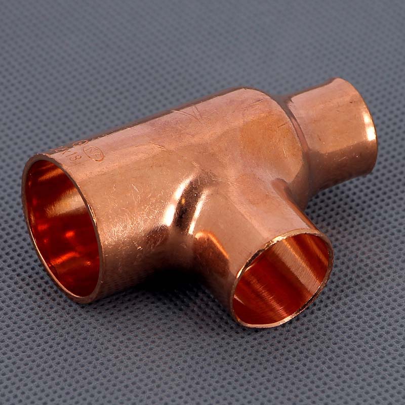 Тройник переходной под пайку 28 х 22 х 18 мм VIEGA медный
