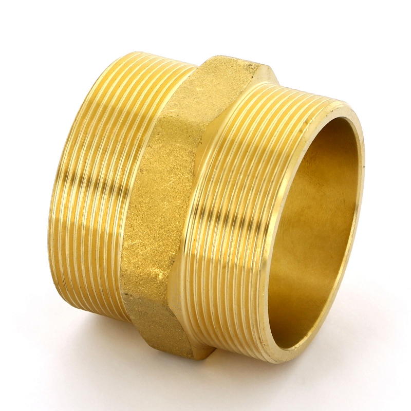 Ниппель резьбовой 2"1/2 (НР) латунь UNI-FITT