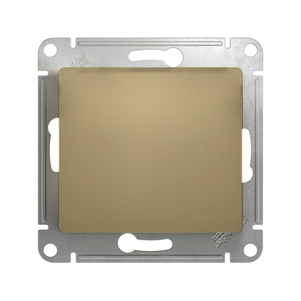 Переключатель "glossa" 1 кл. (механизм) 10а, титан (1/20/160) "schneider"