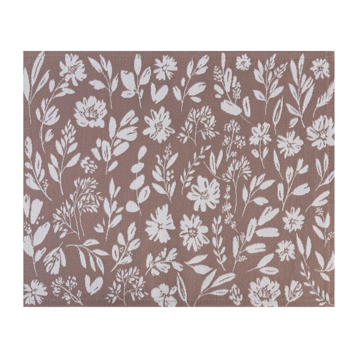 Салфетка сервировочная "этель" flowers brown 30*45 см (1/104) 6705299