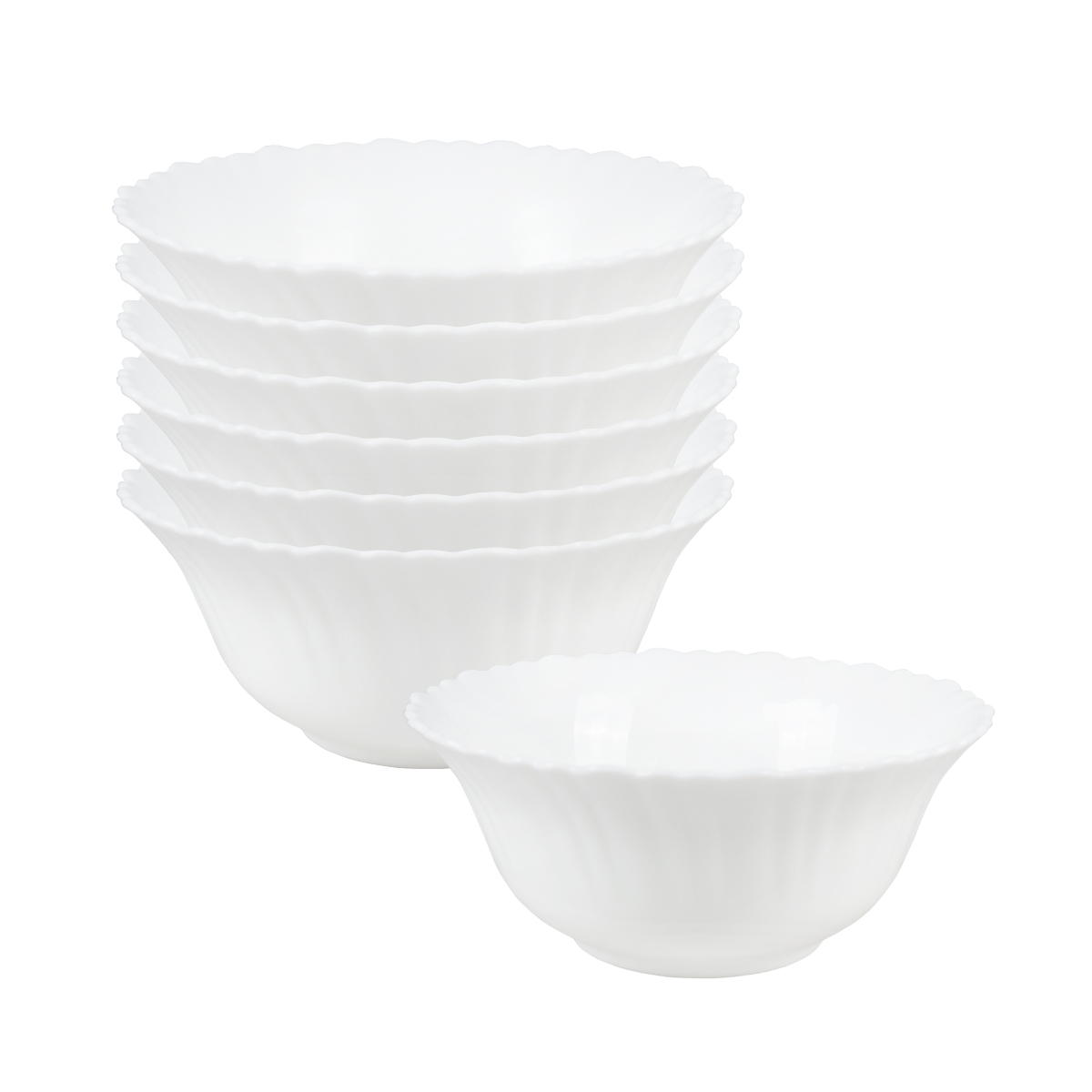 Салатник "opal" blanche 12,6 см, опаловое стекло (6/72) h06204