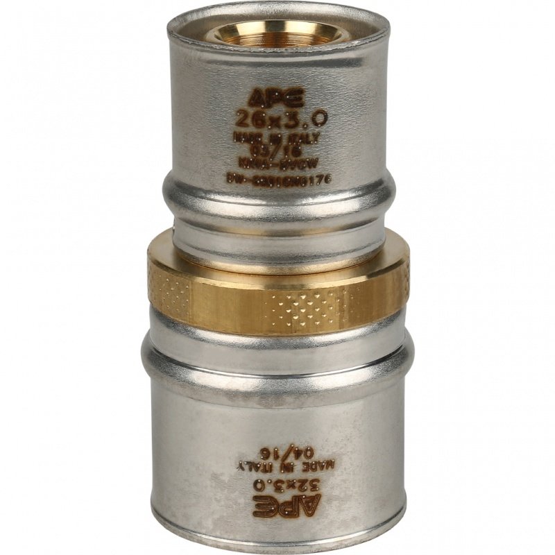 Муфта переходная под пресс 32 х 26 мм STOUT для МП труб