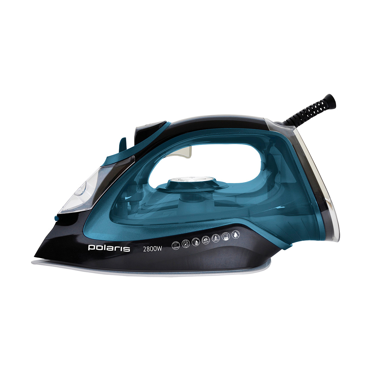 Утюг pir 2821ak 3m 2800 вт подошва керамич. (черный/бирюзовый) (1/6) "polaris"