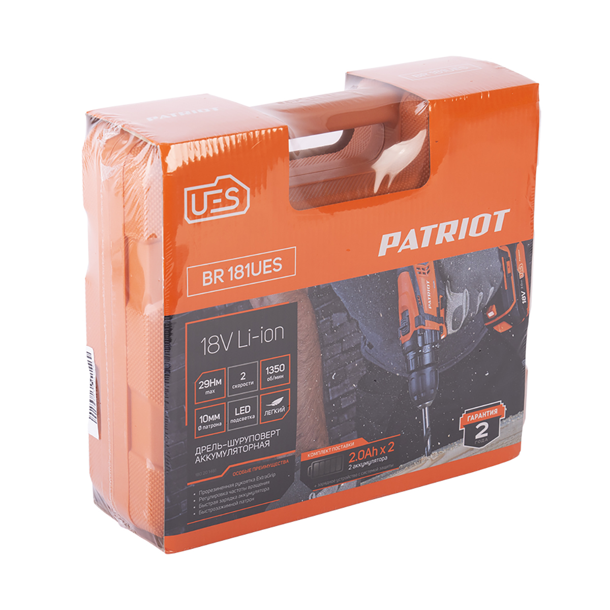 Дрель-шуруповерт аккум. br 181ues (1/10) "patriot" 180201481