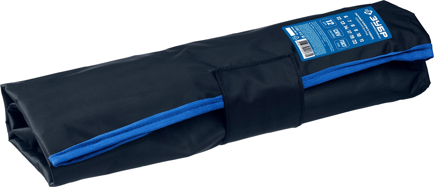 ЗУБР 12 шт, 6 - 22 мм, набор комбинированных гаечных ключей, Профессионал (27087-H12)