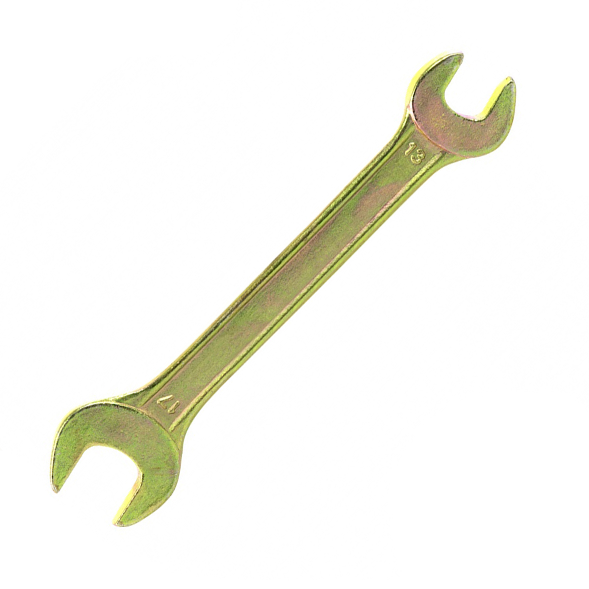 Ключ рожковый 13 х 17 мм, желтый цинк (1/250) "сибртех"
