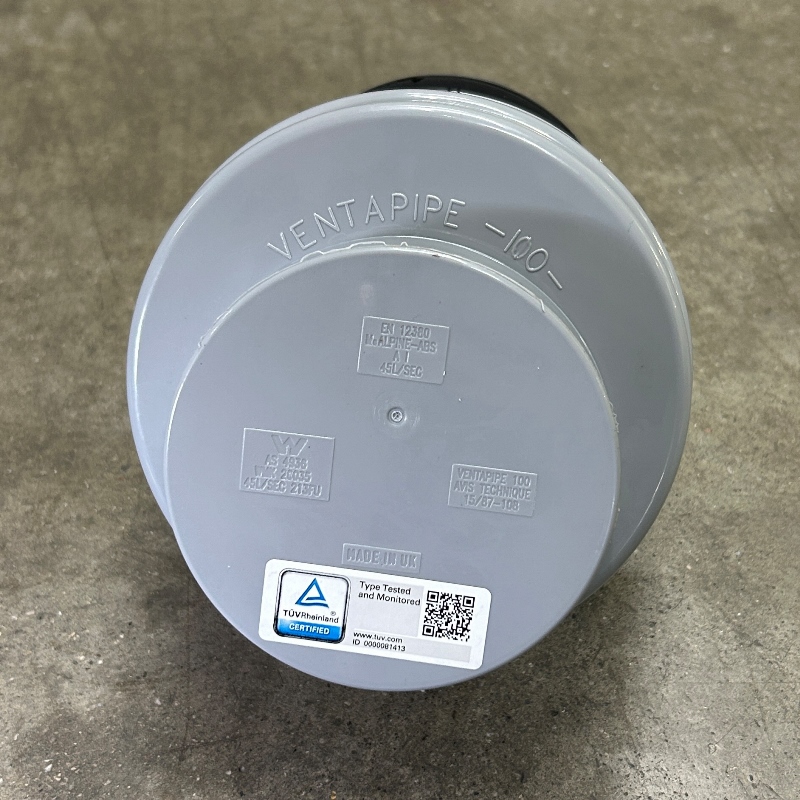 Клапан McALPINE вентиляционный для канализации со смещением, 110 мм