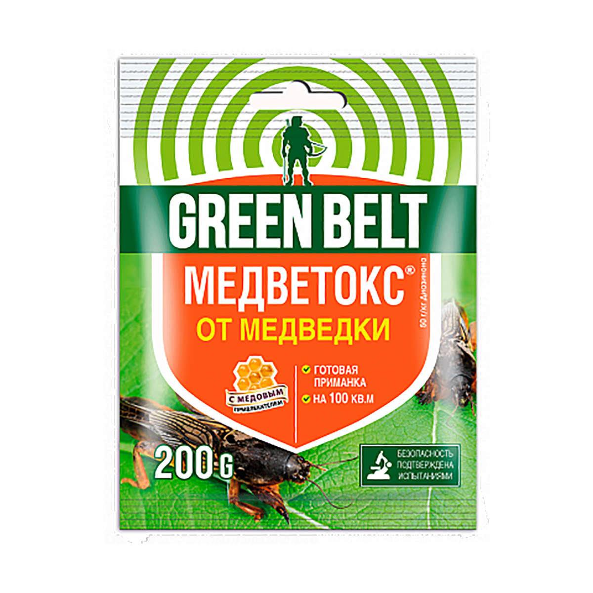 Инсектицид "медветокс" от медведки и садовых муравьев 200 г (1/50) "green belt"