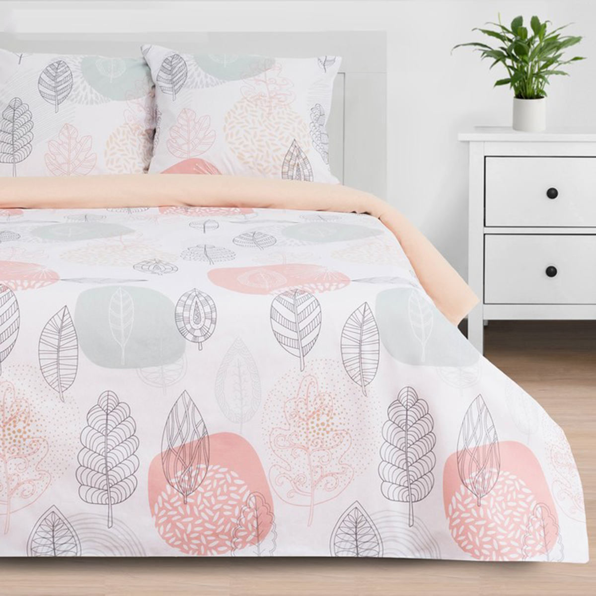 Постельное белье "этель" leaves 2 сп. (поплин) (1) 4746209