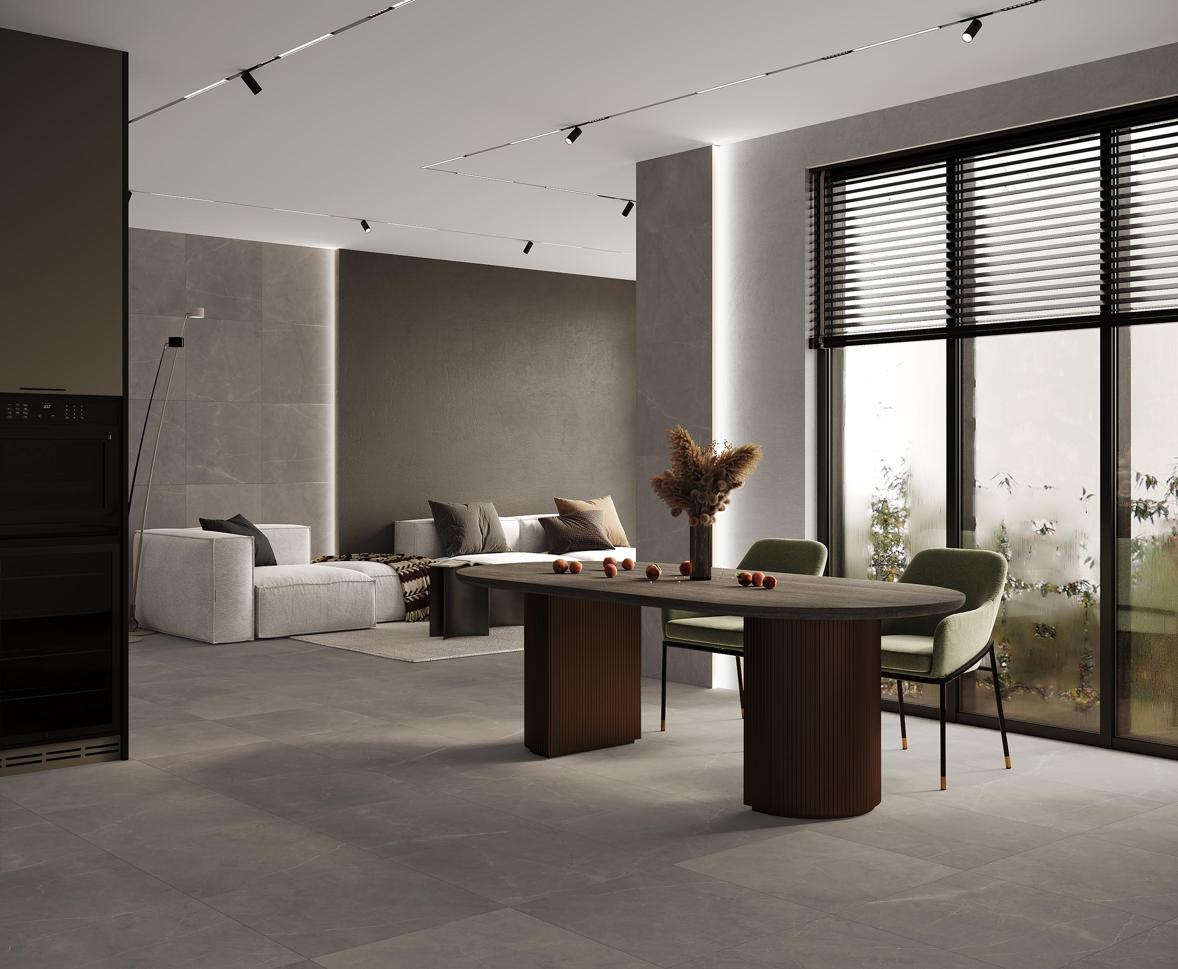 Splash grey керамогранит серый сатинированный карвинг 60x60