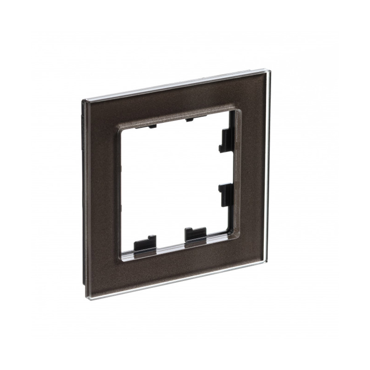 Рамка "atlasdesign nature" 1 местн. универс., стекло, мокко (1/15/30) "schneider"