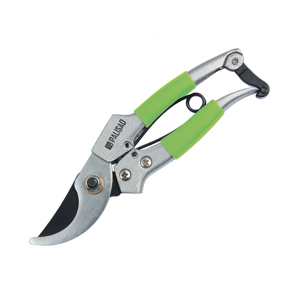 Секатор прямой 180 мм, металлич. обрезин. рукоятки (1/96) "palisad" 60503
