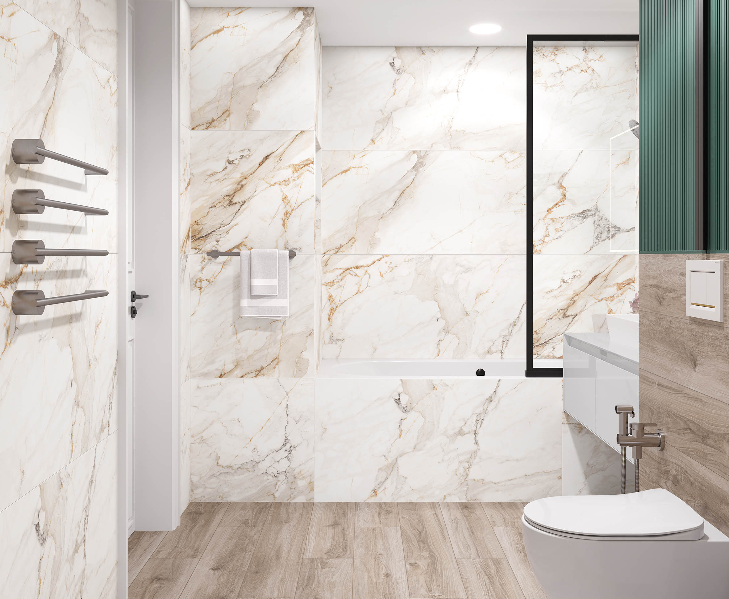 Calacatta borgini керамогранит структурный 60x60