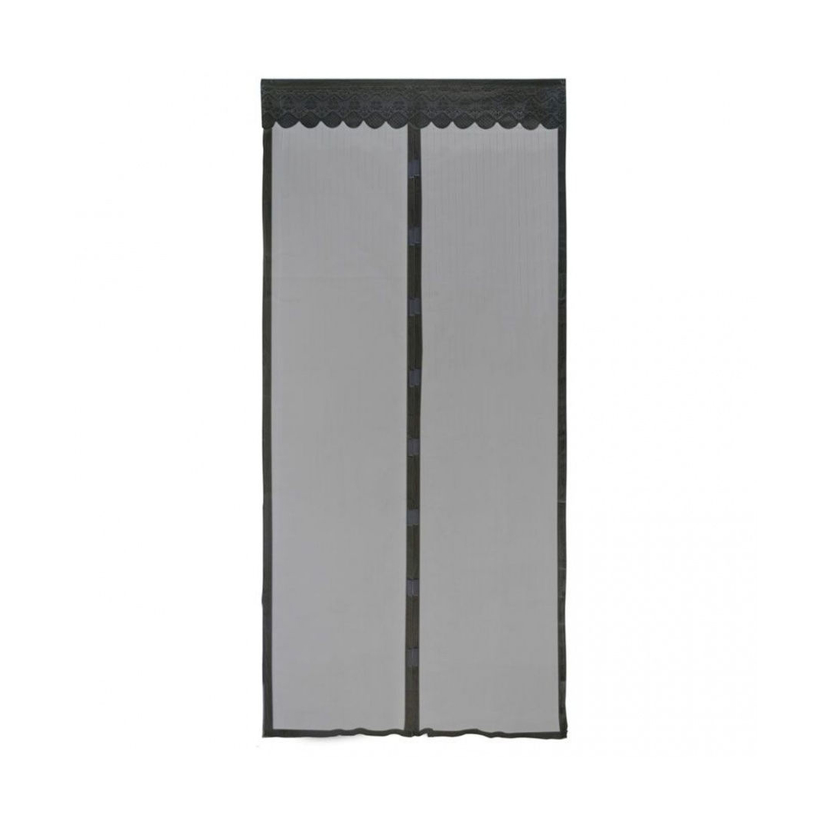 Сетка москитная 1*2,1 м (черная, на магнитах) (1/10) "рыжий кот" км-n