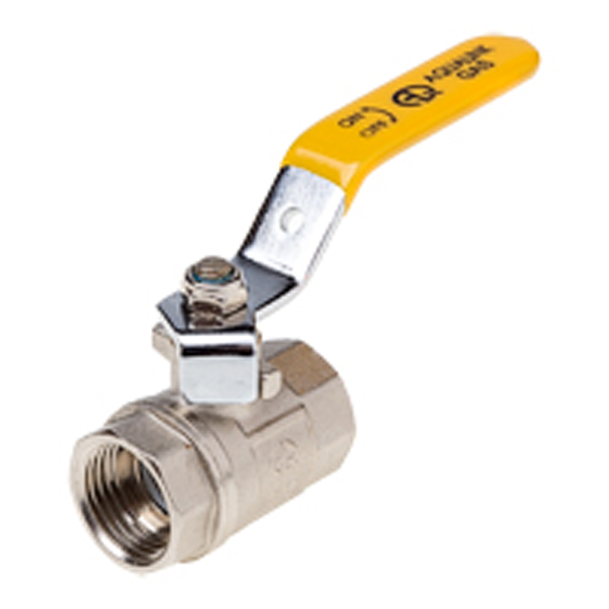 Кран для газа шаровой  ff  3/4"  ручка (10/100) "aqualink"