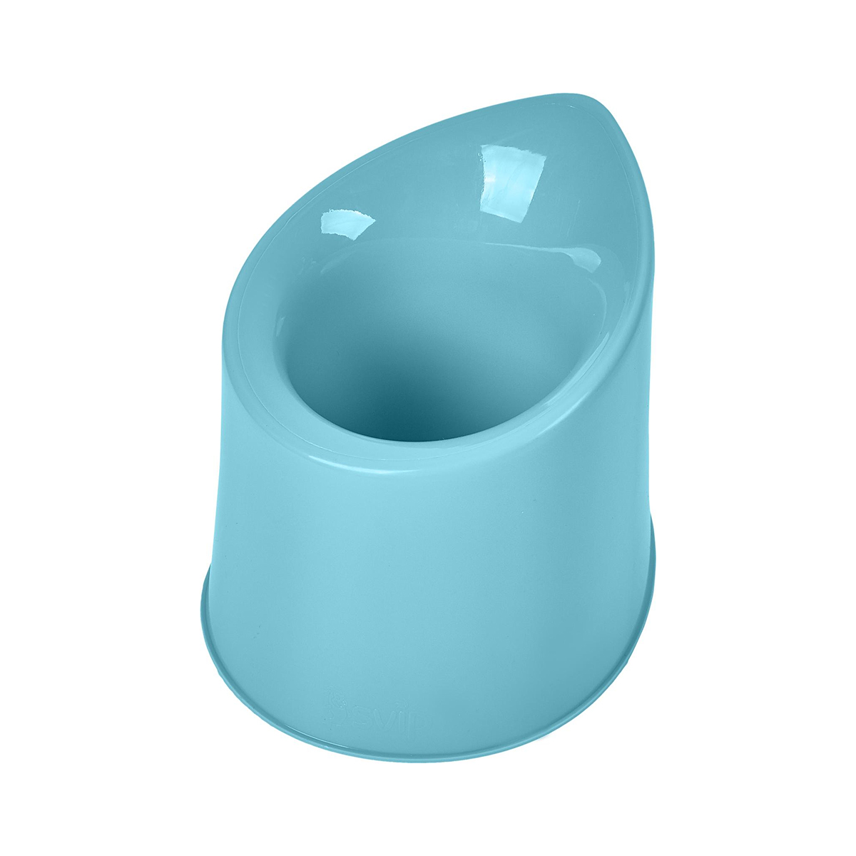 Туалетный набор "voque" ерш с подставкой, пласт. (небесный) (1/6) "spin&clean" sv3129нбс