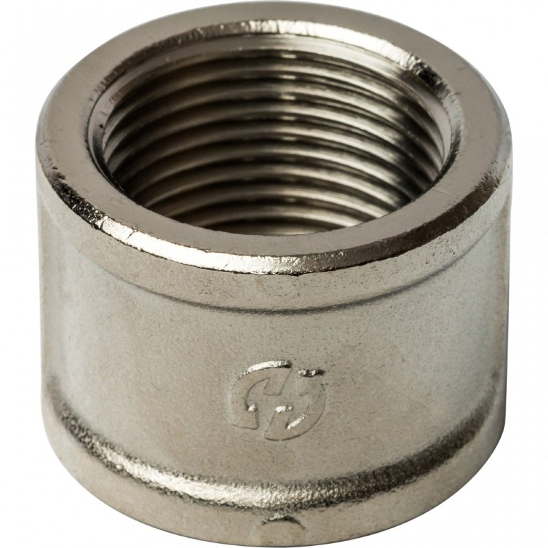 Муфта резьбовая 1" ВР никель STOUT