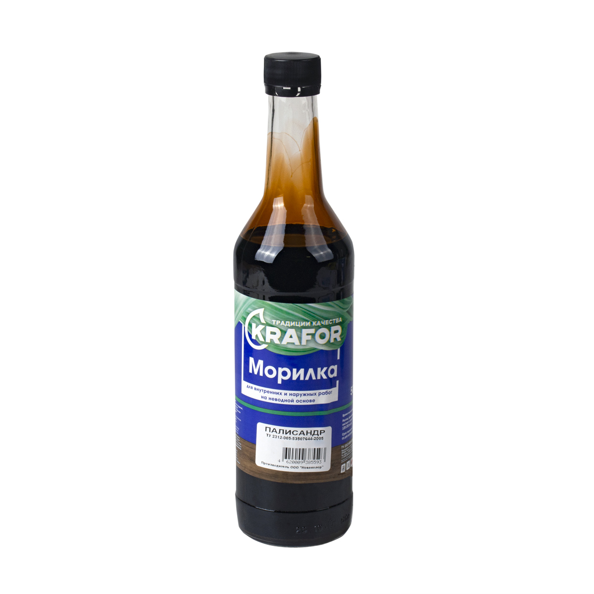 Морилка неводная палисандр 0,5 л (12) "krafor"