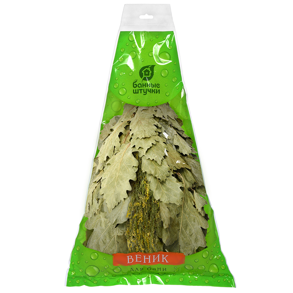 Веник для бани и сауны дубовый с донником (1/25) "банные штучки" 32705