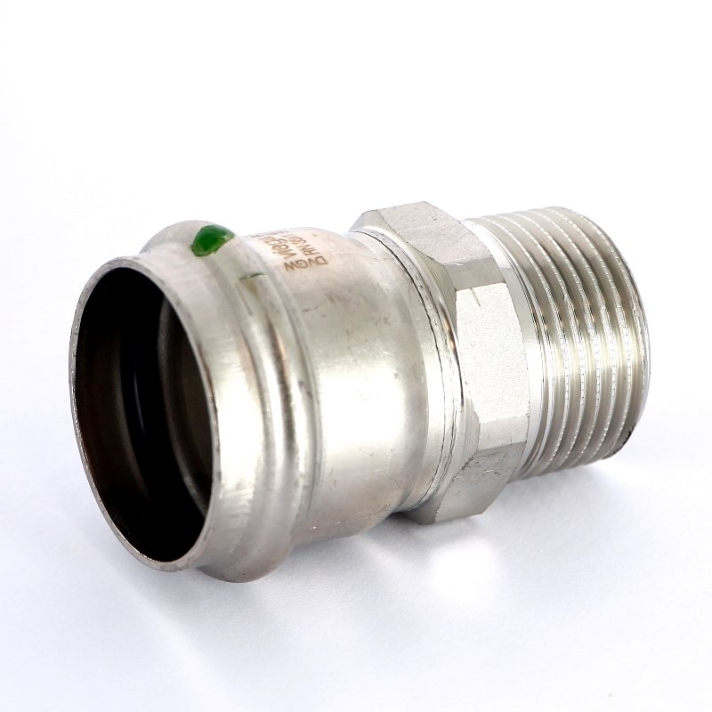 Муфта пресс-Н 35х1" нержавеющая сталь Sanpress Inox VIEGA