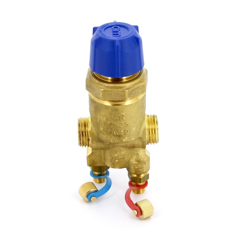 Клапан балансировочный CIM 717HF автоматический комбинированный 1/2" Н Расх0,05-0,27м3/час DZR -лату