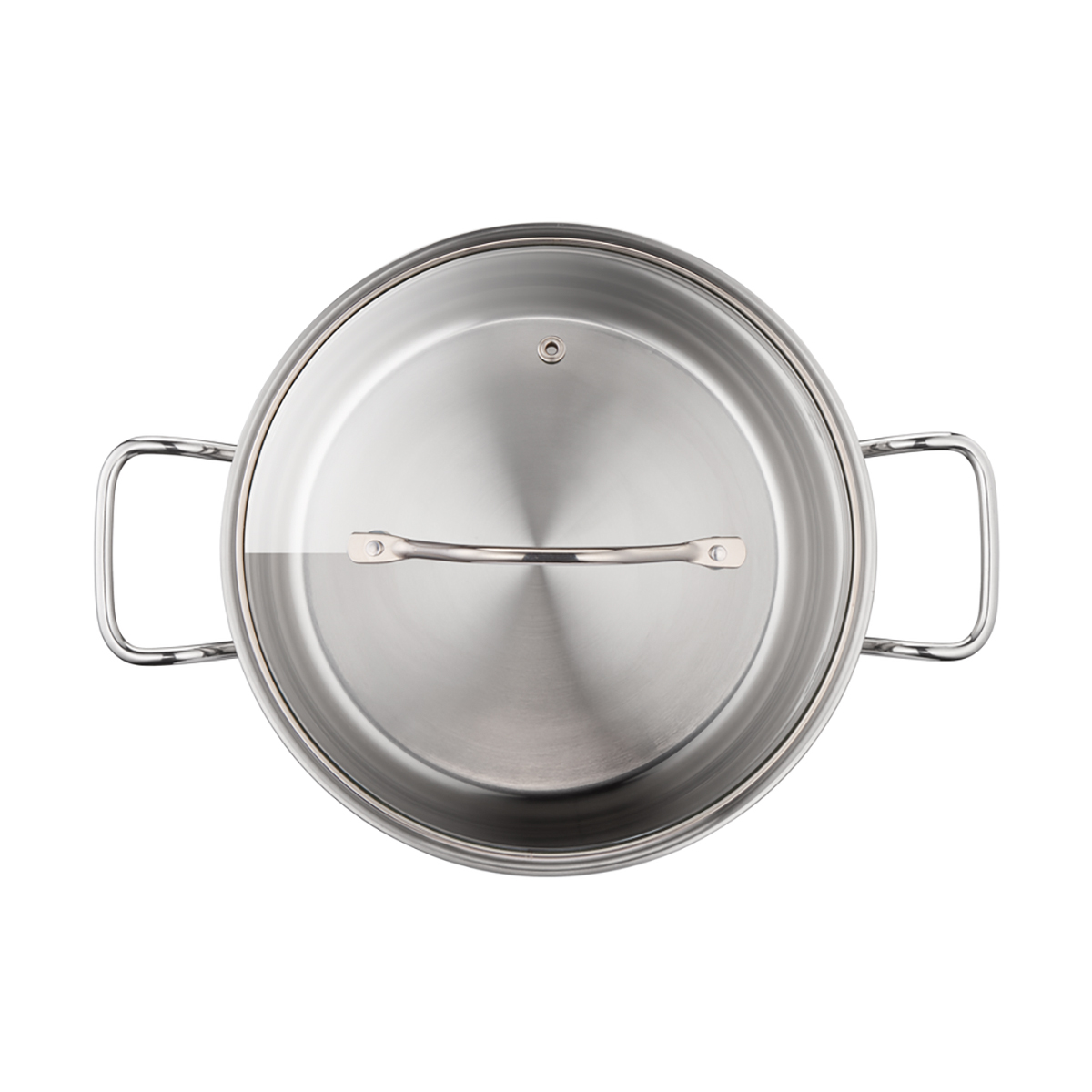 Кастрюля нержав. "intuition" 4,9 л стекл. крышка 24 см (1/4) "tefal" a7024685