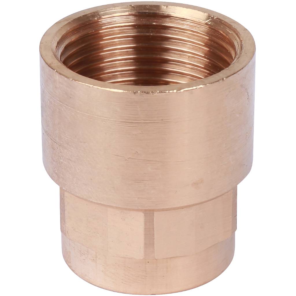 Муфта 22х3/4" переходная (ВР) под пайку с внутренней резьбой SANHA бронзовая 142702234