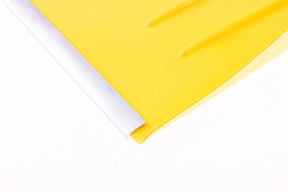 Лопата для уборки снега пластиковая, желтая, 400 х 420 мм, без черенка, Сибртех (616165)