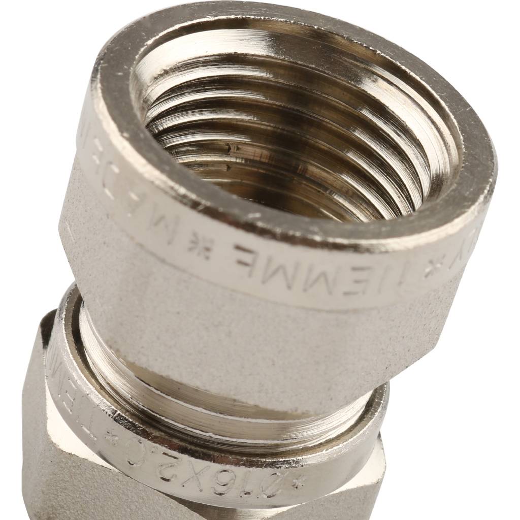 Обжимная муфта ВР 16 х 1/2" TIEMME для металлопластиковых труб